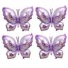 Butterfly Balloons, 4 Purple Butterfly Aluminum Foil Balloons, Butterfly Party Wedding, Birthday, Wedding Party Decoration