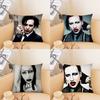 Pc Popular Singer MMarilyn MManson Pillow Case Fashion Square Pillowcase Bedroom Sofa Room Ins Decoration Leisure