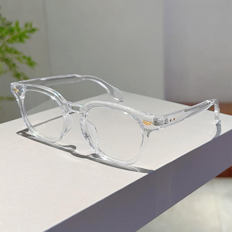Vintage Round Glasses Women New Fashion Candy Color Rim Blue Light Blocking Optical Frames Trendy Korean Style Eyeglasses