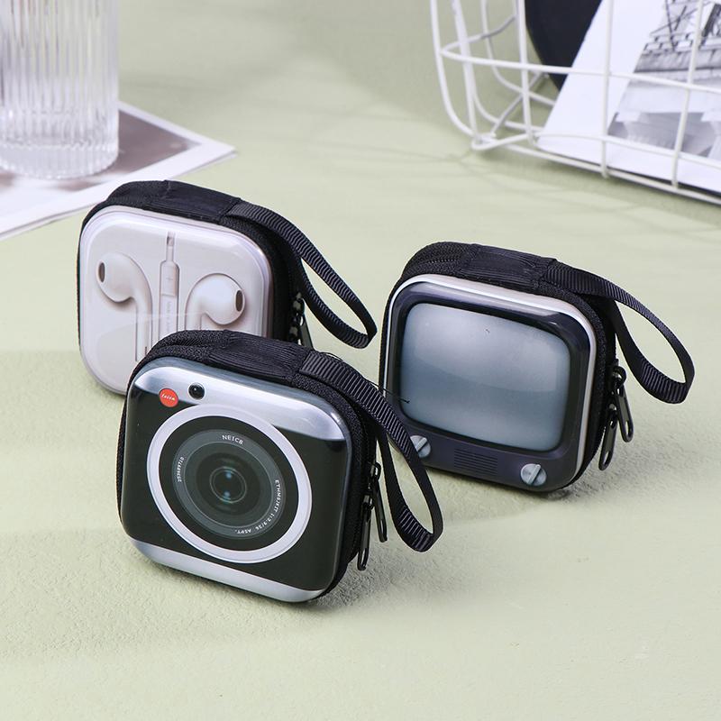 1 Pc Cute Student Coin Purse Retro Musical Instruments Design Wallet Holder For Girls Portable Cute Small Storage Box