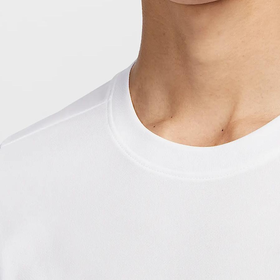 Nike Bírósági győzelem logóval hímzett kényelmes gyorsan száradó tenisz kerek nyakú rövid ujjú póló férfi felsők fehér FZ6922-100