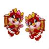2 Pieces Chinese Year Door Sticker Dragon Wall Stickers Decoration
