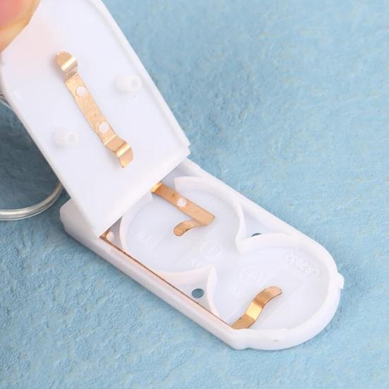 Yousheng 5Pcs Battery Box with Flat Flip Cover Two CR2032 Batteries Series Connection Switch Small Devices Battery Case
