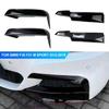 Par Lábio do Para-choque Dianteiro do Carro Splitter Canards Spoiler Cobertura da Moldura da Sobrancelha da Lâmpada de Nevoeiro Grade Para F30 F31 M Sport 2012-2019