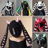 Hand Crocheted Cartoon Personalized Motorcycle Helmet Protective Cover, Trendy Halloween Funny Helmet Cover Headwear