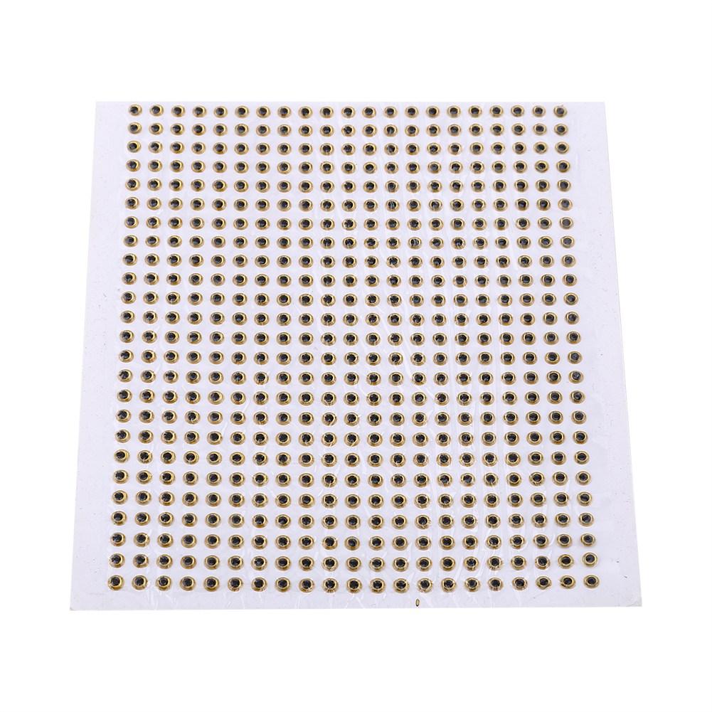 500pcs 3D Eyes Fly Tying Crafts Fishing Lure Eyes For DIY Baits Making (silver,5mm)