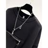 Autumn Round Neck Hoodies Women Loose Zipper Pocket Pullover Sweatshirts Long Sleeve Top
