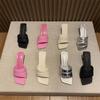 Fashion Women's Slippers, 2024 New Slippers Women's Summer Wear Fashion Open-toed Square Flip-flops, Women's High Heels Sandals Women