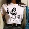 Crossfit Fitness T-shirts Women Manga Graphic Streetwear Top Female 2000s Japanese Designer Clothes