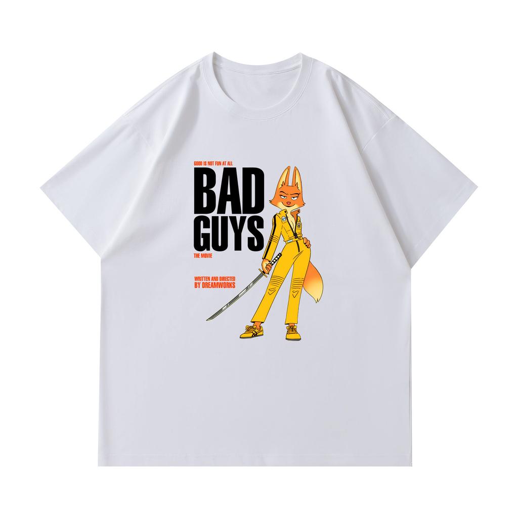 The Bad Guys Animated Cotton ShortSleeved TShirt for Unisexs Clothing and Womens Clothing Summer 2026 New T Shirt