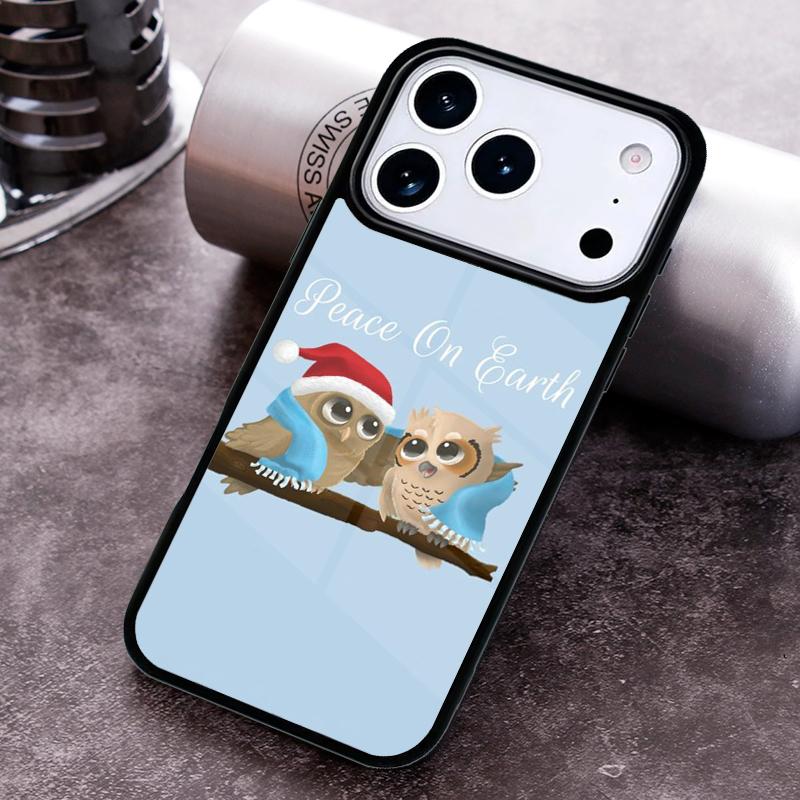 Weihnachts-Eulen-Handyhülle Für iPhone 17 16 15 14 13 12 11 Pro Max Plus 17Air Weiche Silikonhülle