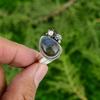 Natürlicher Labradorit 925 Silber Statement Blume Verstellbarer Ring für Damen