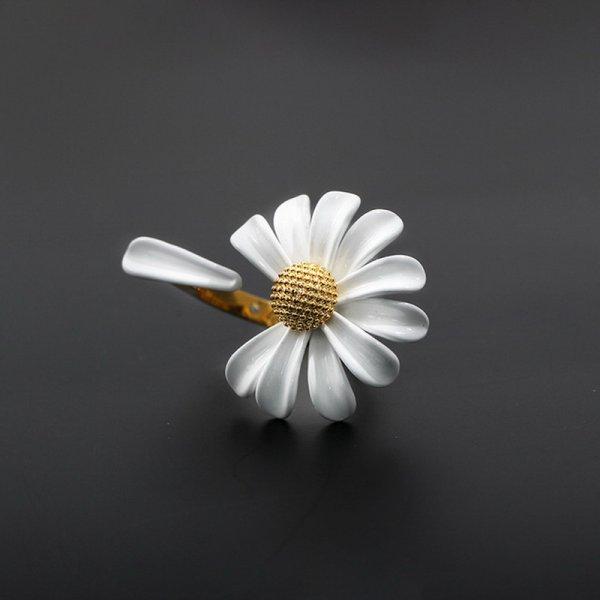 Asymmetrical Daisy Flower Stud Earrings for Women and Girls - Sweet Alloy Statement Piece for Party and Casual Occasions