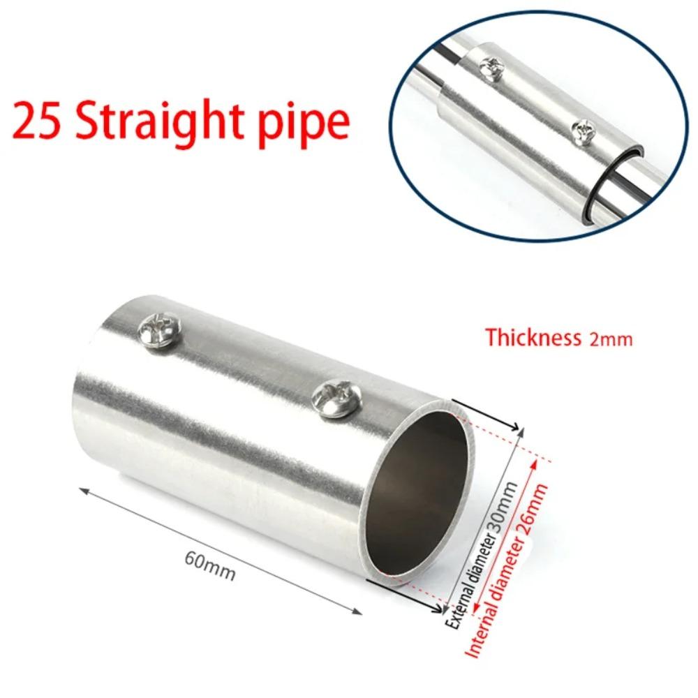 1Pcs Tee Straight Elbow Pipe Connector Stainless Steel Tube Joint Furniture Hardware