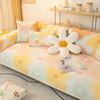 Cuscino per divano in fibra di latte Stile carino Universale per quattro stagioni Cuscino antiscivolo Copridivano invernale in peluche nordico Panno di copertura