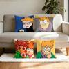Anime Eddsworld matte Kissenhülle lässiger Stil Dekoration geeignet für Heimdekoration ohne Kissenkern