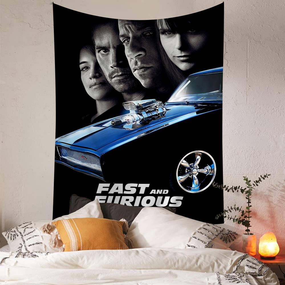Film Fast Furious Tapisserie Bohème Suspendue Tapisserie Tarot Hippie Tapis Muraux Dortoir Tapisserie Japonaise