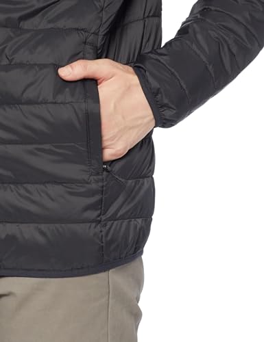 Amazon Essentials Lightweight Packable Waterproof Puffer Jacket, Men's, Black, Size XL