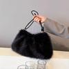 Damen Herbst- & Wintermode Handtasche: Vielseitige Schultertasche im koreanischen Stil, großes Fassungsvermögen, flauschig