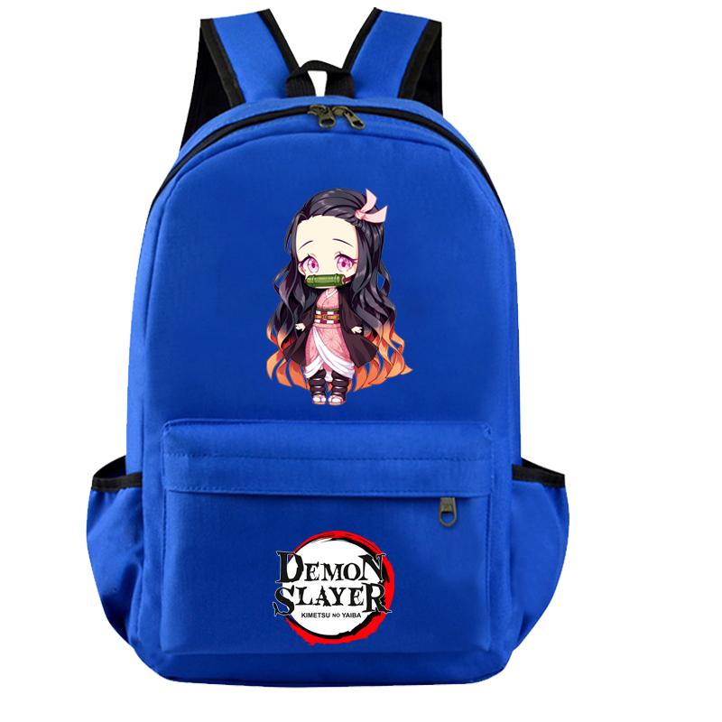 Mochila Anime Demon Slayer para meninos e meninas, mochila escolar infantil de volta às aulas, mochila Kawaii Goku Bulma, bolsas leves