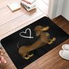 Modern and Fun Dachshund Patterns DoorMat, Non-slip Carpet, Suitable for Living Room, Bedroom, Bathroom, Holiday Home Decoration