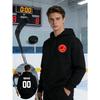 Hockey Print Polyester Hooded Sweatshirt Soft Lightweight Fall Casual Long Sleeve Top