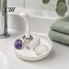 Elegant Jewelry Storage Solution 3D Printed Creative Finger-Shaped Tray, Minimalist Ring & Necklace Holder Durable Box with Partitioned Storage, Matte