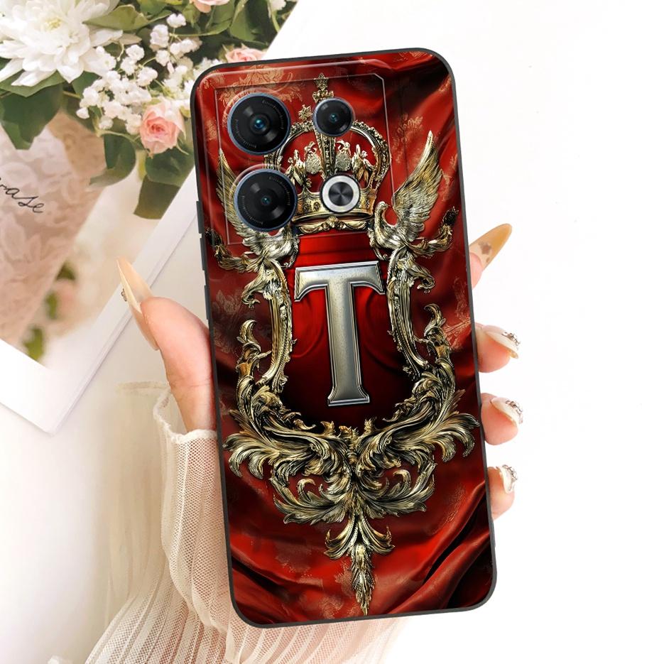 For Infinix GT 10 Pro 5G Case X6739 Cool Crown Letters Cover Soft Silicone Phone Case For Infinix GT 10 Pro GT10Pro Fundas Coque