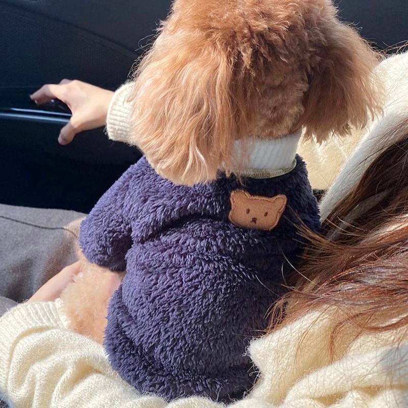 Soft Warm Dog Clothes Winter Puppy Pullover Coat for Small Mid Dogs Cats Pet Sweater Chihuahua Yorkies Clothing French Bulldog