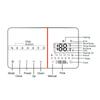 95-240V Programmable Thermostat 5+1+1 Six Periods Touchscreen LCD with Backlight Water Heating