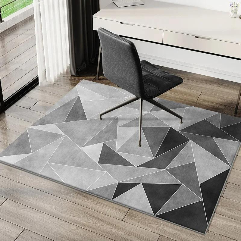 Modern Minimalist Geometric Rug Stain-Resistant and Durable Entrance Hallway Doormat Bathroom Rug Home Decor