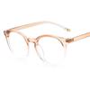 New Round Eyeglasses For Women PComputer Anti Blue Light Glasses Frames Transparent Optical Fake Eyeglass Myopia Frame