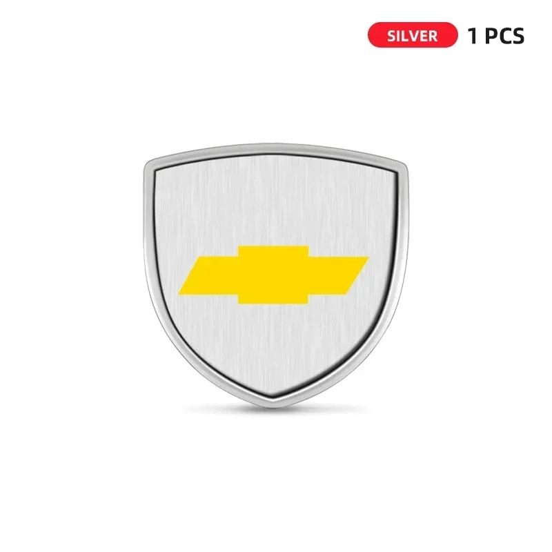 3D Metal Shield Emblem Car Window Body Side Badge Stickers For Chevrolet Spark Captiva Cruze Malibu Equinox Trax Camaro Bolt