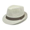 Men's Summer Fedora Hat Breathable Mesh Sun Hat Lightweight Classic Style Fedora with Adjustable Band for Outdoor Activities