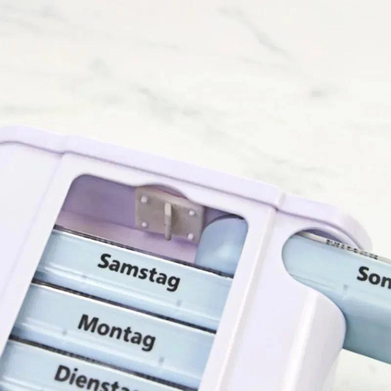 Portable 7 Days Medicine Medical Pill Box 28 Grids Weekly Pill Case Storage Box Travel Pill Organizer Pill Case