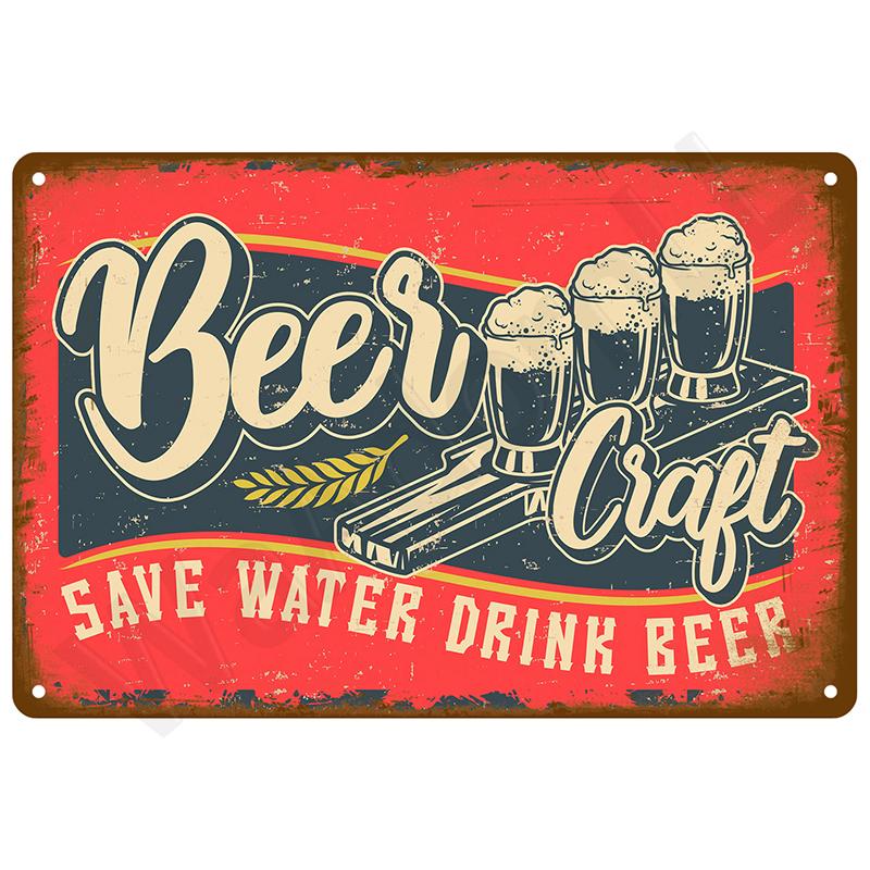 Vintage Bar Metal Signs Bathroom House Living Room Home Retro Wall Decorations Items Luxury Decor Interior Art Posters Tin Signs
