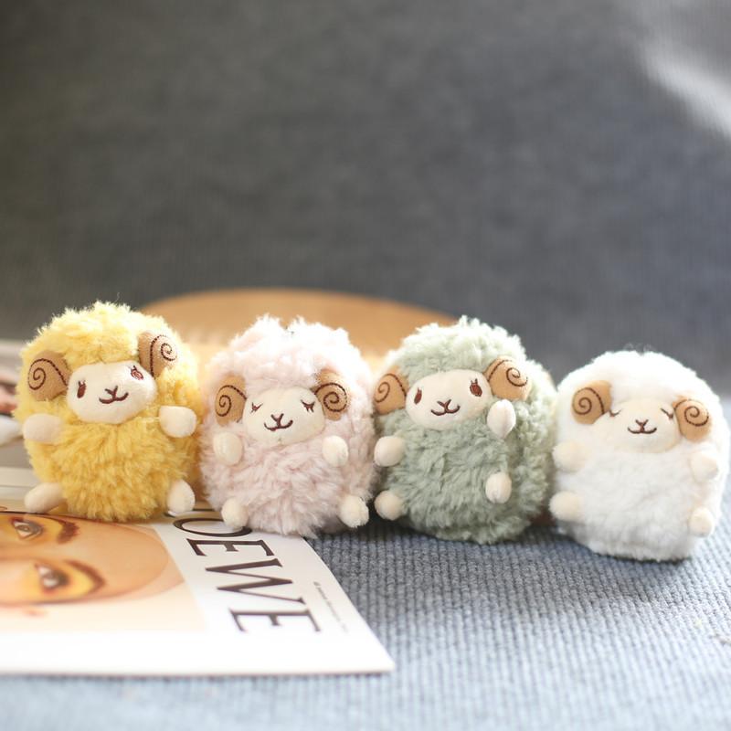 Fluffy Soft Lamb Plush Keychain Adorable Mini Animal Bag Charm Toy