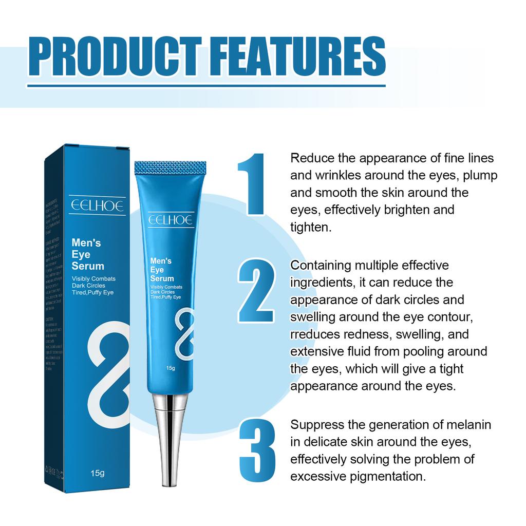 Eye Serum Anti Dark Circle Eye Cream Fade Fine Lines, Reduce Eye Puffiness, Anti-Wrinkle, Firming Eye Skin Care Products 15g