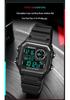 Men's Fashion LED Square Night Light Electronic Watch