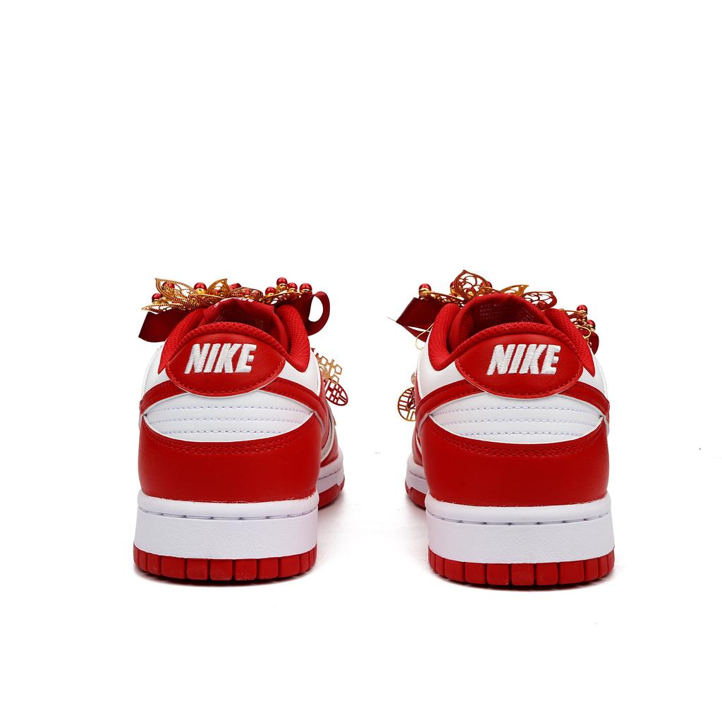 Nike Dunk A Spark Of Fireworks Lightweight Anti Slip Low Top Skateboard Shoes Men's Red HF5441-104(Team900-)