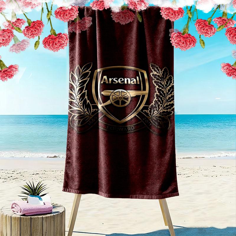 Arsenal F Print Beach Towel, Large Soft Quick Dry Towel for Beach Camping Swimming
