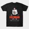 Asiatische Größe Herren Schwarzes T-Shirt mit Aufdruck Ice Man Caleb Williams Unterschrift Dez 2025 No-Cut Thermotransferdruck Baumwoll-T-Shirt