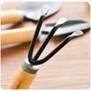 3-Piece Garden Tool Set with Rake, Pointed Shovel and Large Garden Tool for Digging and Raking