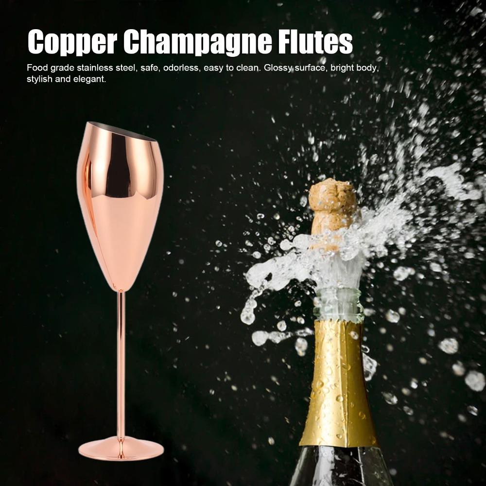 2 Stück Stabile Dicke Böden Moderne Champagnergläser Unzerbrechliche Champagnerweingläser Geburtstag