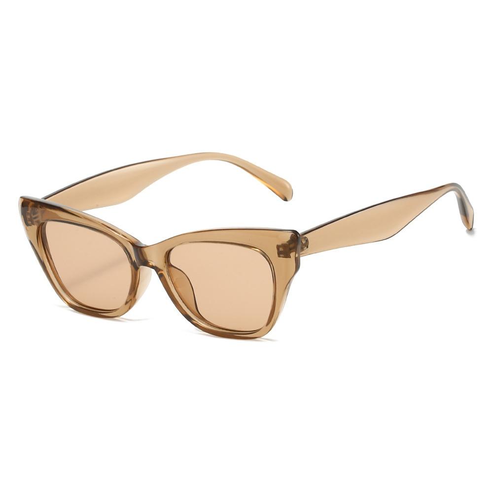 New Luxury Leopard Cat Eye Women Sunglasses Retro Jelly Color UV400 Protection Trendy All Match Men Sun Glasses