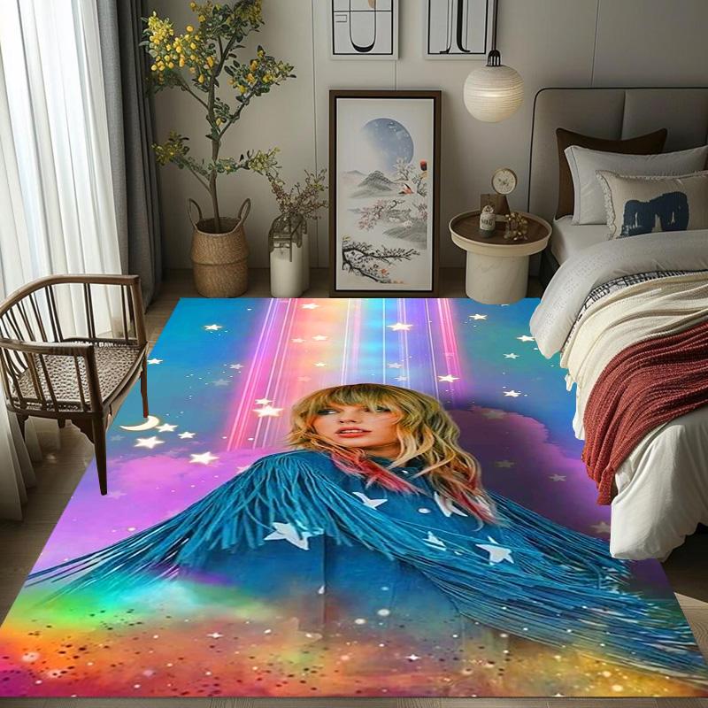Starry Dreams Rainbow Hues Carpet Living Room and Bedroom Mats Floor Mats Dormitory Decoration Room Fashion