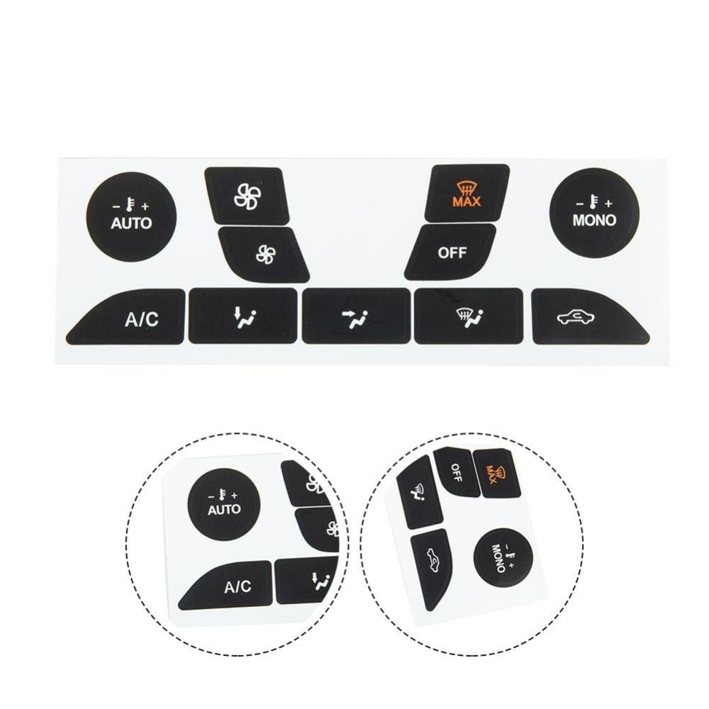 Car A/C Air Conditioning Control Button Repair Stickers For Ford Focus 1999-2005