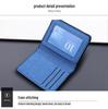 Vertical Canvas Leather Money Clip Men's Wallet