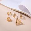 5pcs/set Women Retro Leaves Heart-shaped Geometrical Hollow Knuckle Ring Punk Style Girls Gift Jewelry Accesspries