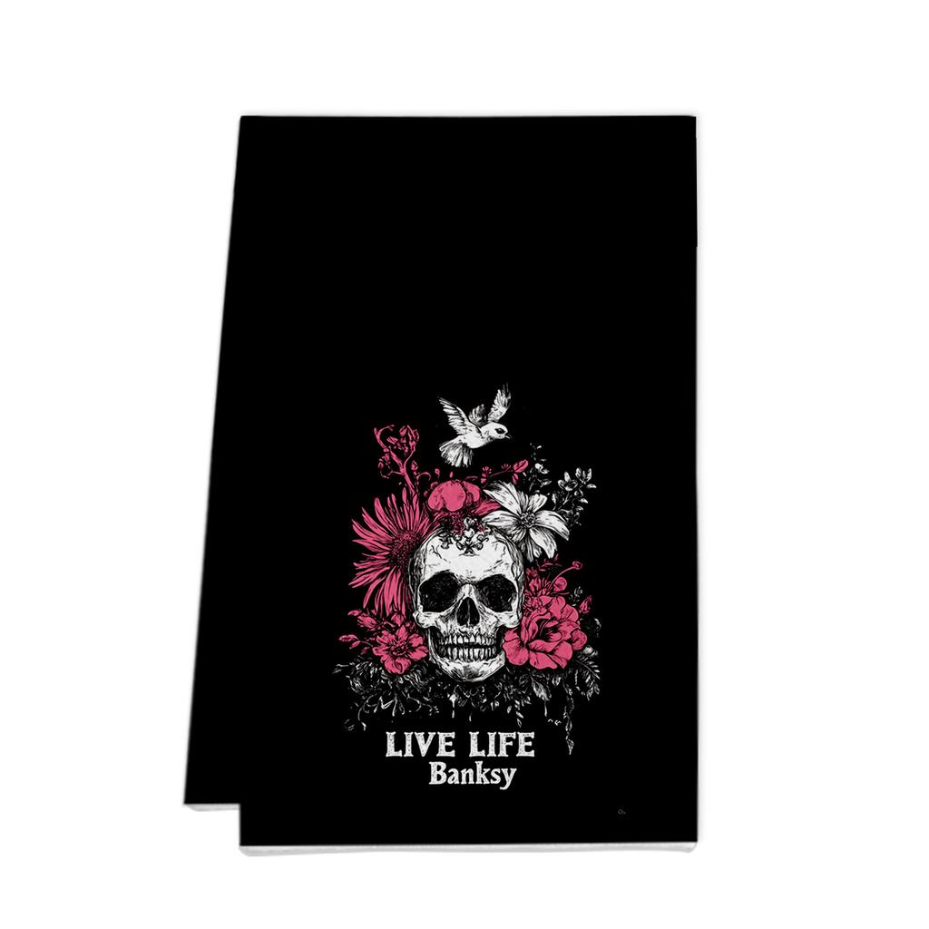 Toalla pequeña estampada de microfibra decoración de Halloween toalla de regalo toalla de cocina toalla de té trapo toalla para platos toalla de Navidad